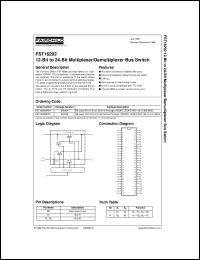 datasheet for FST16292MTDX by Fairchild Semiconductor