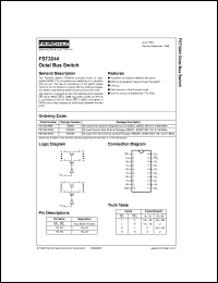 datasheet for FST3244QSCX by Fairchild Semiconductor