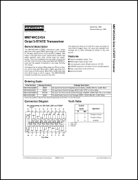 datasheet for MM74HC245AN by Fairchild Semiconductor