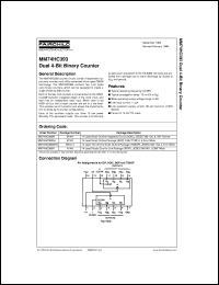 datasheet for MM74HC393M by Fairchild Semiconductor