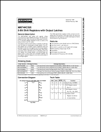 datasheet for MM74HC595WM by Fairchild Semiconductor