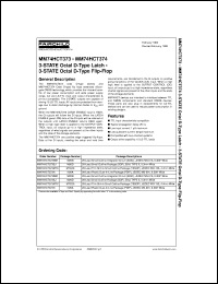 datasheet for MM74HCT374WM by Fairchild Semiconductor