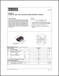 datasheet for NDC631N by Fairchild Semiconductor