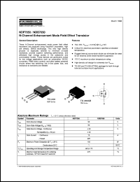 datasheet for NDP7050 by Fairchild Semiconductor