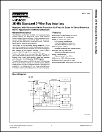 datasheet for NM34C02LM8 by Fairchild Semiconductor