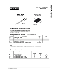 datasheet for NZT6715 by Fairchild Semiconductor