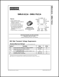 datasheet for SMBJ33CA by Fairchild Semiconductor