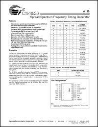datasheet for W155 by Cypress Semiconductor