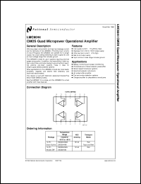 datasheet for LMC6044IMX by 