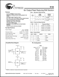 datasheet for W185 by Cypress Semiconductor