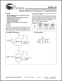 datasheet for W42C31-06 by Cypress Semiconductor