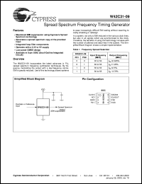 datasheet for W42C31-09 by Cypress Semiconductor