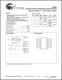 datasheet for W162-09 by Cypress Semiconductor