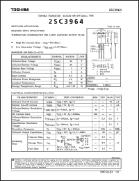 datasheet for 2SC3964 by Toshiba