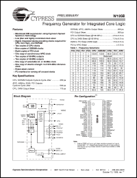 datasheet for W195BH by Cypress Semiconductor