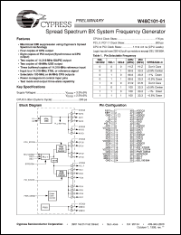 datasheet for W48C101-01H by Cypress Semiconductor