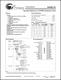 datasheet for W48S87-04H by Cypress Semiconductor