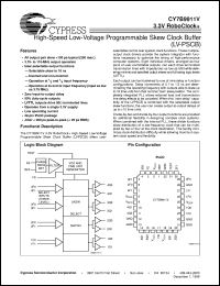 datasheet for CY7B9911V-7JC by Cypress Semiconductor