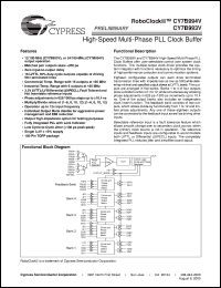 datasheet for CY7B993V-5AI by Cypress Semiconductor