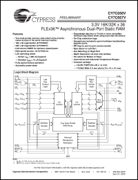 datasheet for CY7C056V-12AC by Cypress Semiconductor