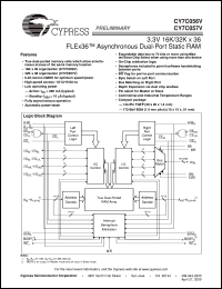 datasheet for CY7C056V-20AC by Cypress Semiconductor