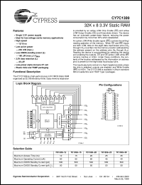 datasheet for CY7C1399-12VCT by Cypress Semiconductor