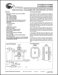 datasheet for CY7C462A-10JC by Cypress Semiconductor