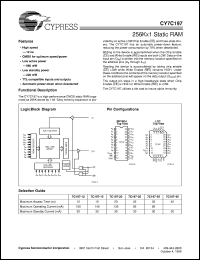 datasheet for CY7C197-12VC by Cypress Semiconductor