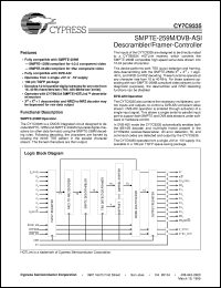 datasheet for CY7C9335-270AC by Cypress Semiconductor
