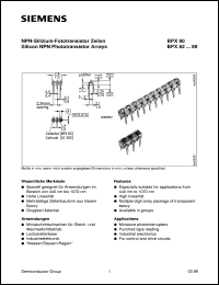 datasheet for BPX80 by Infineon (formely Siemens)