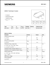 datasheet for BSP320S by Infineon (formely Siemens)