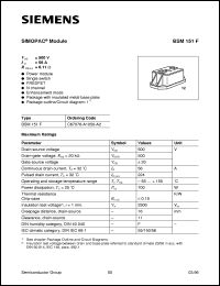 datasheet for BSM151F by Infineon (formely Siemens)