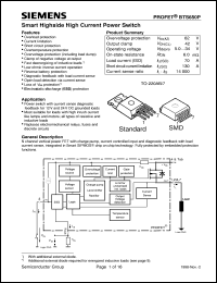 datasheet for BTS650P by Infineon (formely Siemens)