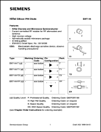 datasheet for BXY44-T1H by Infineon (formely Siemens)
