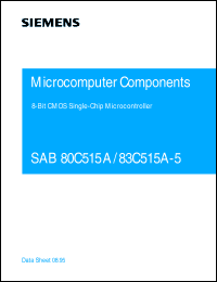 datasheet for SAB83C515A-5N18 by Infineon (formely Siemens)