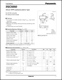 datasheet for 2SC5592 by Panasonic - Semiconductor Company of Matsushita Electronics Corporation