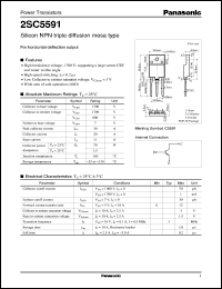 datasheet for 2SC5591 by Panasonic - Semiconductor Company of Matsushita Electronics Corporation