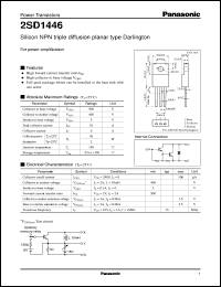 datasheet for 2SD1446 by Panasonic - Semiconductor Company of Matsushita Electronics Corporation