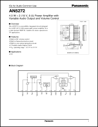 datasheet for AN5272 by Panasonic - Semiconductor Company of Matsushita Electronics Corporation