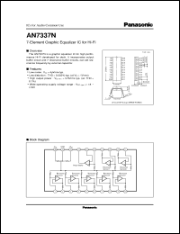 datasheet for AN7337N by Panasonic - Semiconductor Company of Matsushita Electronics Corporation
