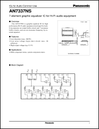 datasheet for AN7337NS by Panasonic - Semiconductor Company of Matsushita Electronics Corporation