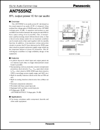 datasheet for AN7555NZ by Panasonic - Semiconductor Company of Matsushita Electronics Corporation