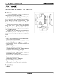 datasheet for AN7195K by Panasonic - Semiconductor Company of Matsushita Electronics Corporation