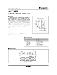 datasheet for AN7147N by Panasonic - Semiconductor Company of Matsushita Electronics Corporation