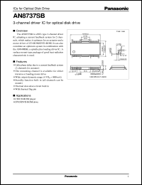 datasheet for AN8737SB by Panasonic - Semiconductor Company of Matsushita Electronics Corporation