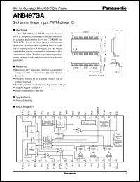 datasheet for AN8497SA by Panasonic - Semiconductor Company of Matsushita Electronics Corporation