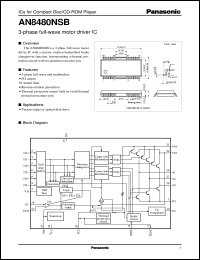 datasheet for AN8480NSB by Panasonic - Semiconductor Company of Matsushita Electronics Corporation