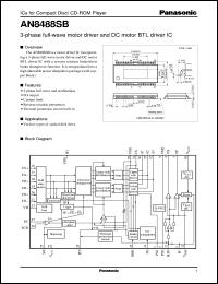 datasheet for AN8488SB by Panasonic - Semiconductor Company of Matsushita Electronics Corporation