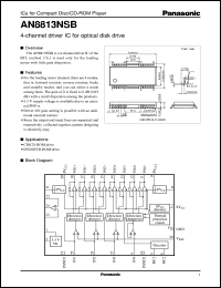 datasheet for AN8813NSB by Panasonic - Semiconductor Company of Matsushita Electronics Corporation