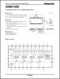 datasheet for AN8814SB by Panasonic - Semiconductor Company of Matsushita Electronics Corporation